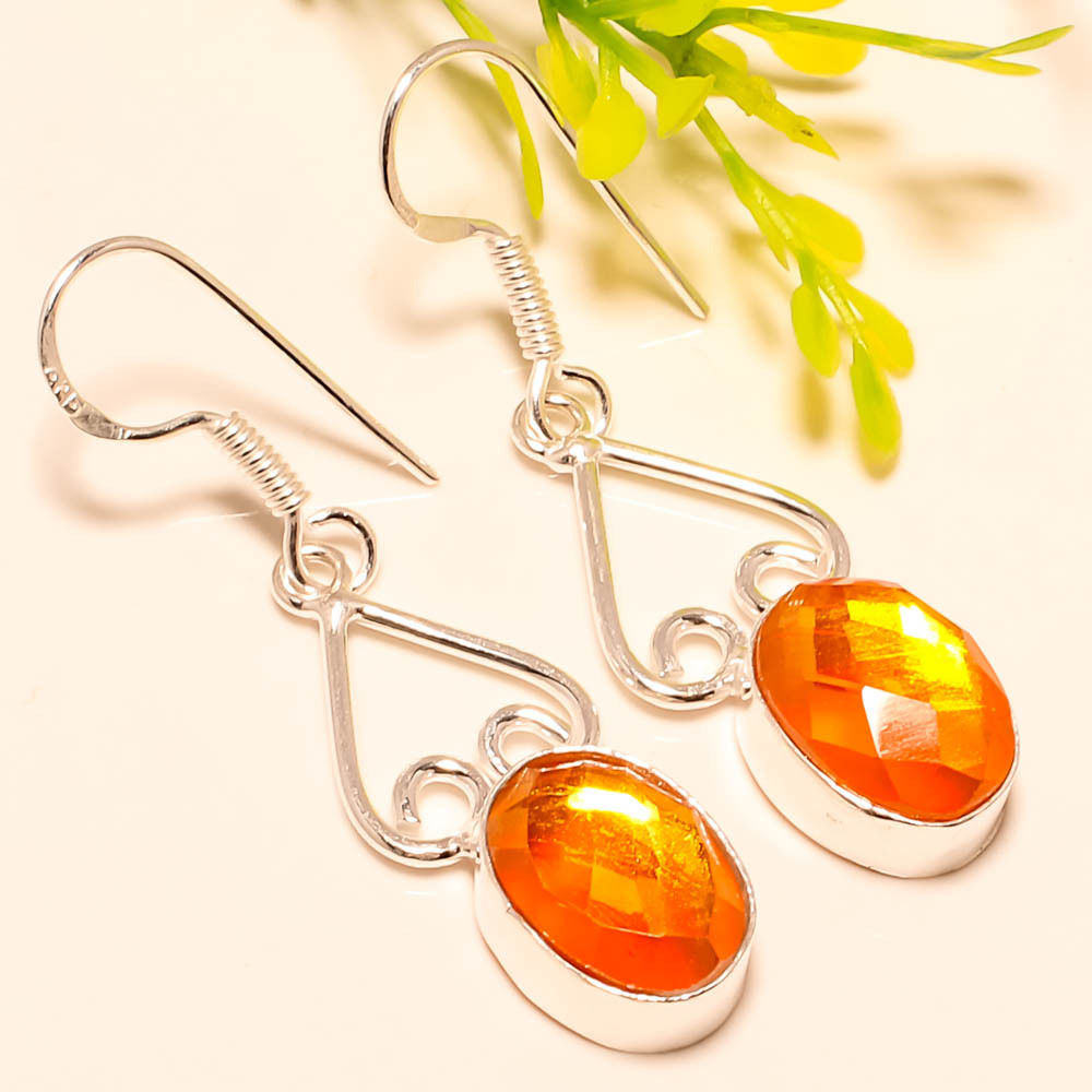 Yellow Mystic Topaz Earrings